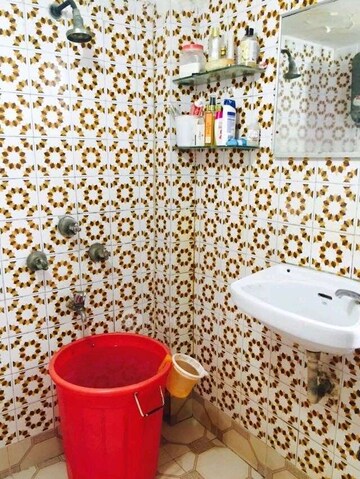 Bathroom in 2 BHK Apartment at Palm Beach Apartments, Versova – for Rent