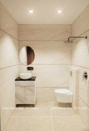 Bathroom in 2 BHK Apartment at Ip Extension – for Sale