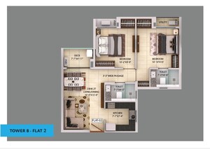 3 BHK Apartment For Sale in Srijan Optima, Rajarhat New Town