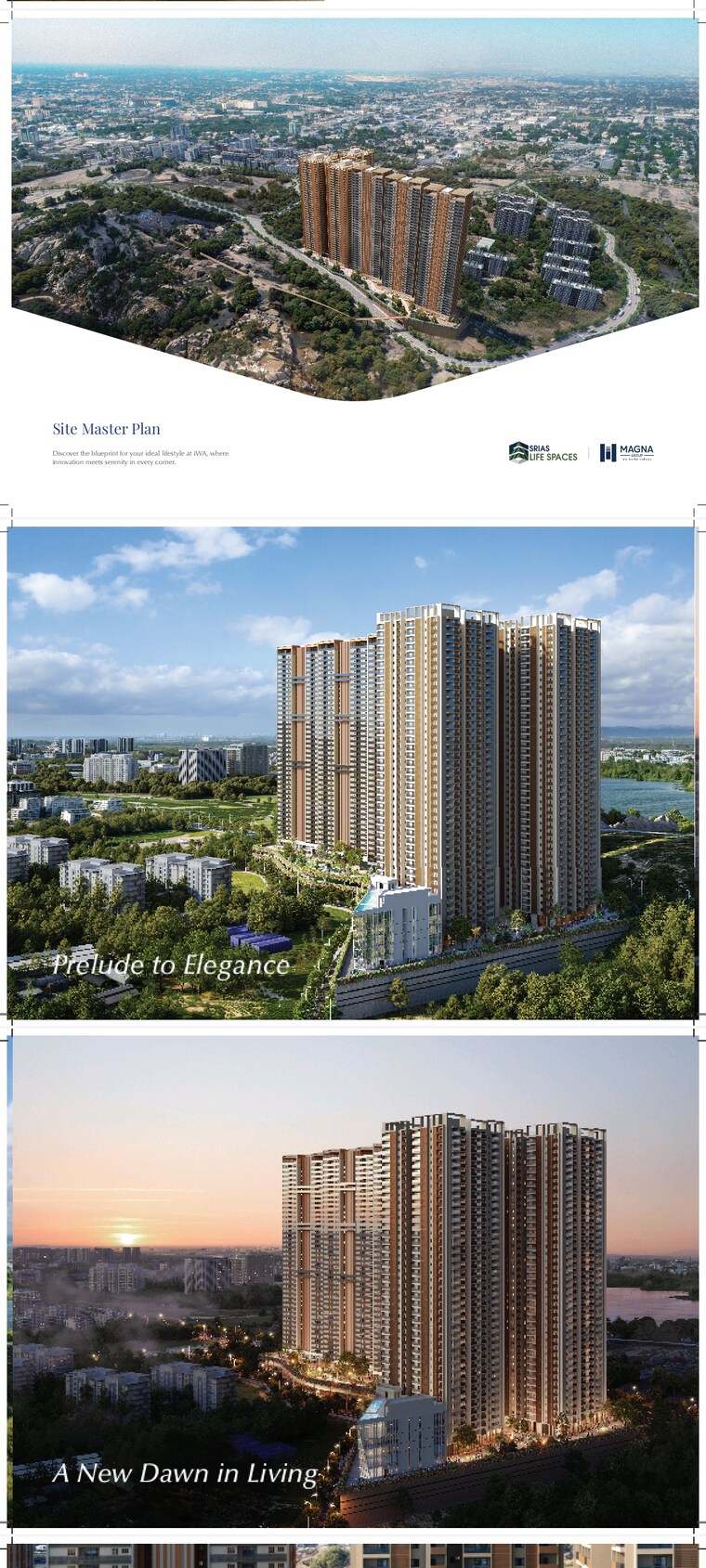 Living Room, srias-iwa 3 Bedroom 2290 Sq.Ft. Apartment In Nanakramguda Hyderabad 8457648