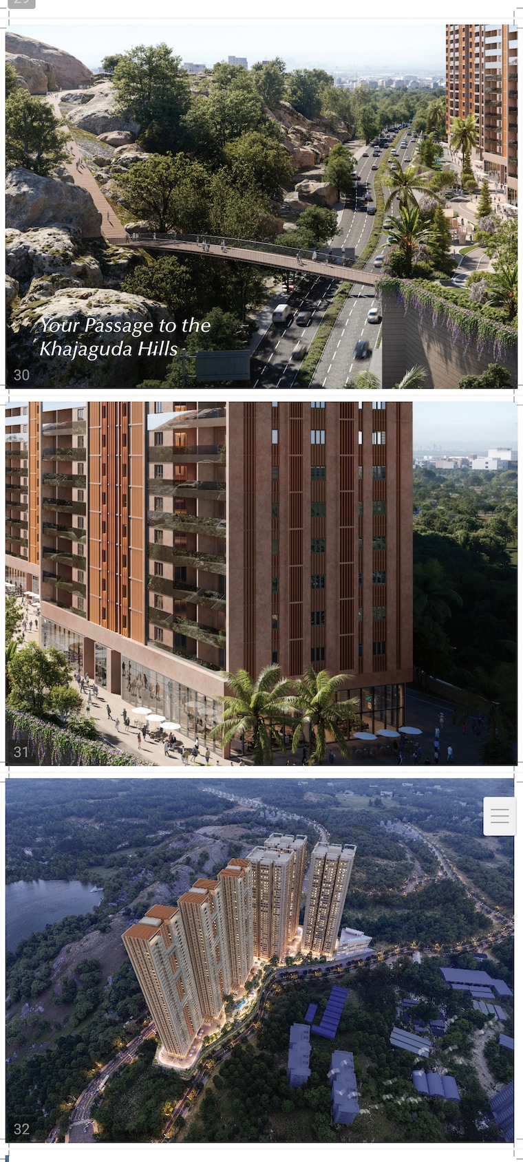 Living Room, srias-iwa 3 Bedroom 2290 Sq.Ft. Apartment In Nanakramguda Hyderabad 8457648