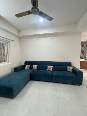Living Room in 3 BHK Apartment at Poulomi Avante, Kokapet – for Rent