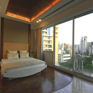 Bedroom in 6 BHK Penthouse at Bandra West – for Rent
