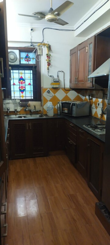 Kitchen in 3 BHK Builder Floor at Sheikh Sarai – for Rent