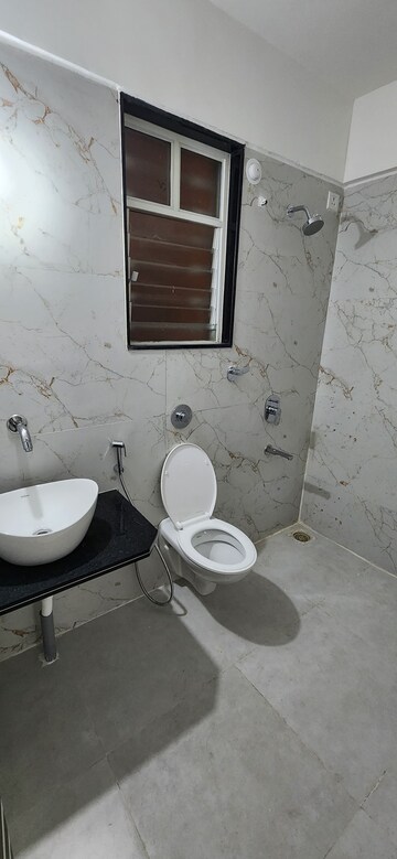 Bathroom in 2 BHK Apartment at GK Dwarka Heights, Pimple Saudagar – for Rent