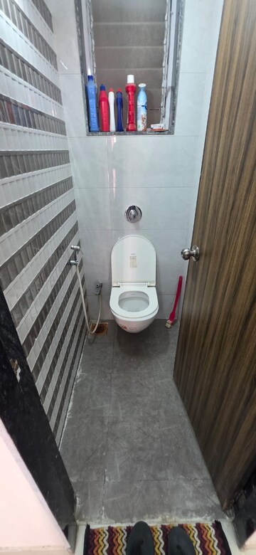 Bathroom in 1 BHK Apartment at Bhairaav Goldcrest Residency Phase 2, Ghansoli – for Rent