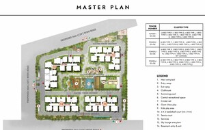 Staircase in 3 BHK Apartment at Prestige Spring Heights, Rajendra Nagar – for Sale