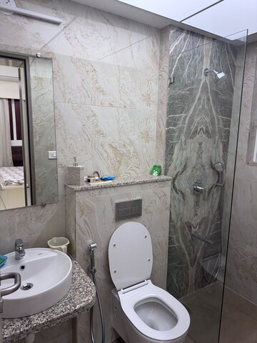 Bathroom in 2 BHK Apartment at Wadhwa TW Gardens, Kandivali East – for Rent
