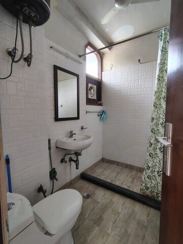 Bathroom in 2 BHK Builder Floor at Malviya Nagar – for Rent