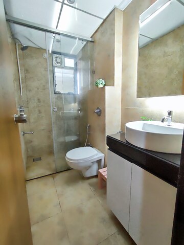 Bathroom in 2 BHK Apartment at Kohinoor Zen Estate, Kharadi – for Rent