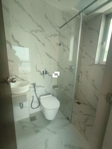 Bathroom in 1 BHK Apartment at Aurum Q Residences, Ghansoli – for Rent