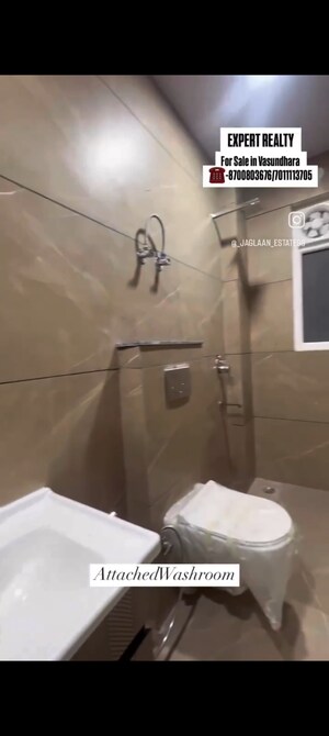 Bathroom in 4 BHK Builder Floor at Vasundhara Sector 5 – for Sale