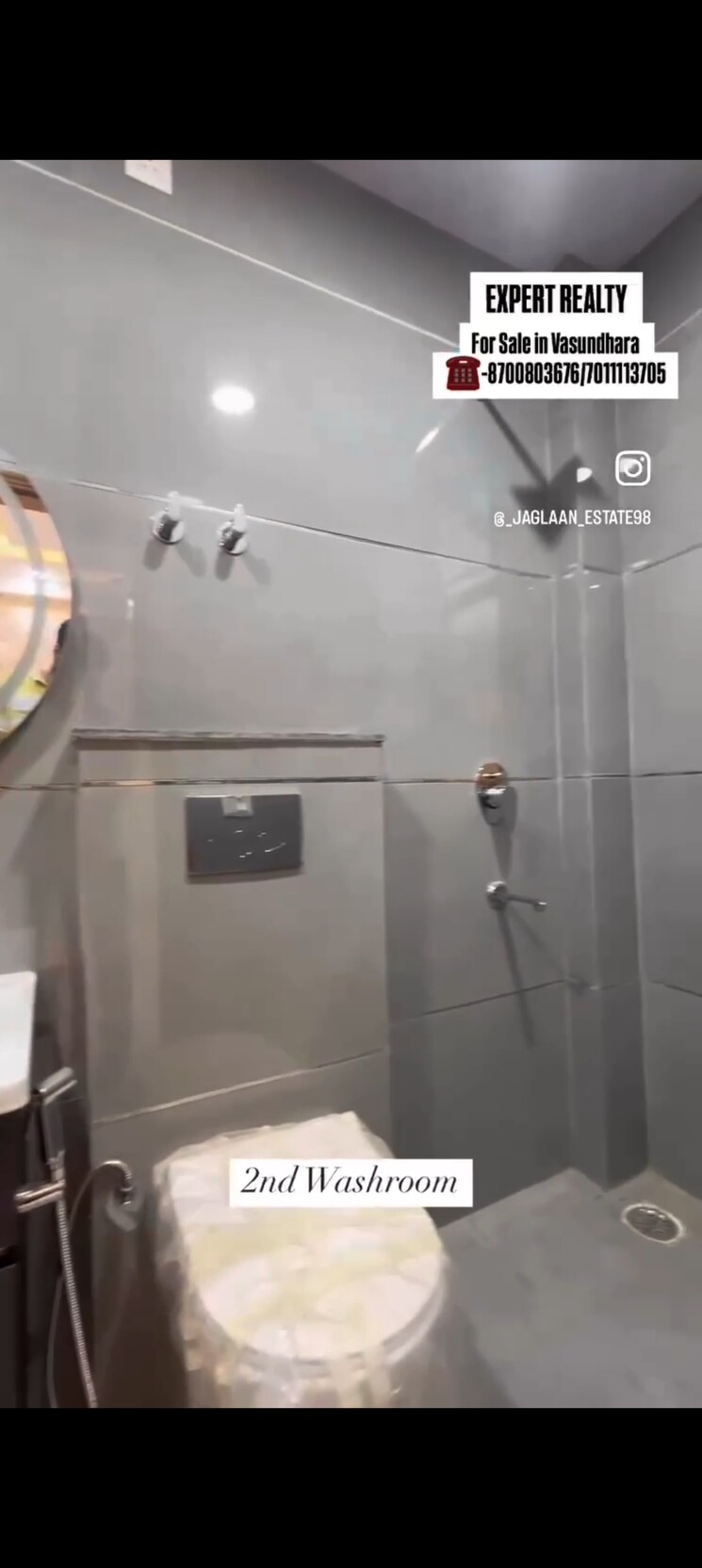 Bathroom, vasundhara sector 5 4 Bedroom 1750 Sq.Ft. Builder Floor In Vasundhara Sector 5 Ghaziabad 8461346