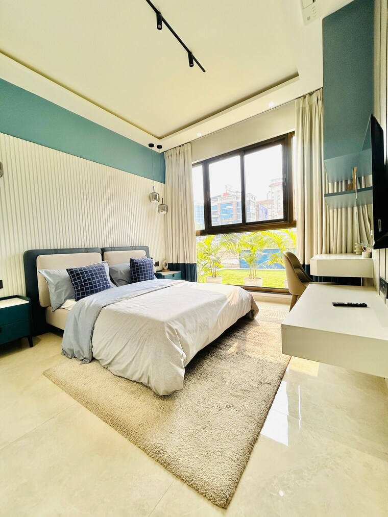 Bedroom, merlin-ventana 3 Bedroom 1489 Sq.Ft. Apartment In Baner Pune 8461368