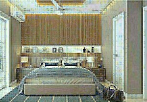 Living Room in 4 BHK Apartment at Oberoi Realty Woods, Goregaon East – for Sale