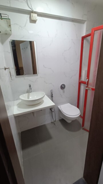 Bathroom in 3 BHK Apartment at Duplex Heights, Andheri West – for Rent