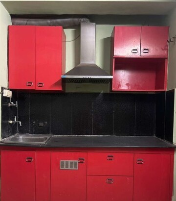 Kitchen in 1 BHK Builder Floor at Husainganj – for Rent