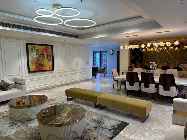 Living Room, m3m-merlin 5 Bedroom 5136 Sq.Ft. Penthouse In Sector 67 Gurgaon 8461912