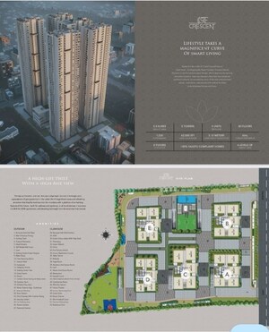 Staircase in 3.5 BHK Apartment at Candeur Lakescape, Kondapur – for Sale