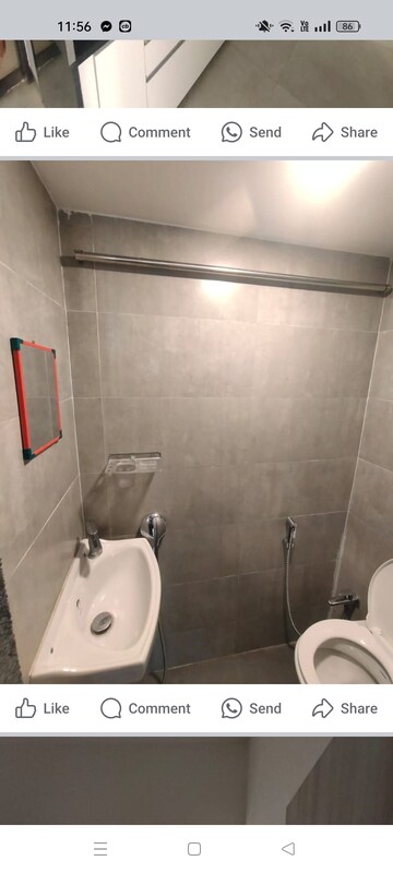 Bathroom in 1 BHK Apartment at Ankur Apartment Liberty Garden, Malad West – for Rent