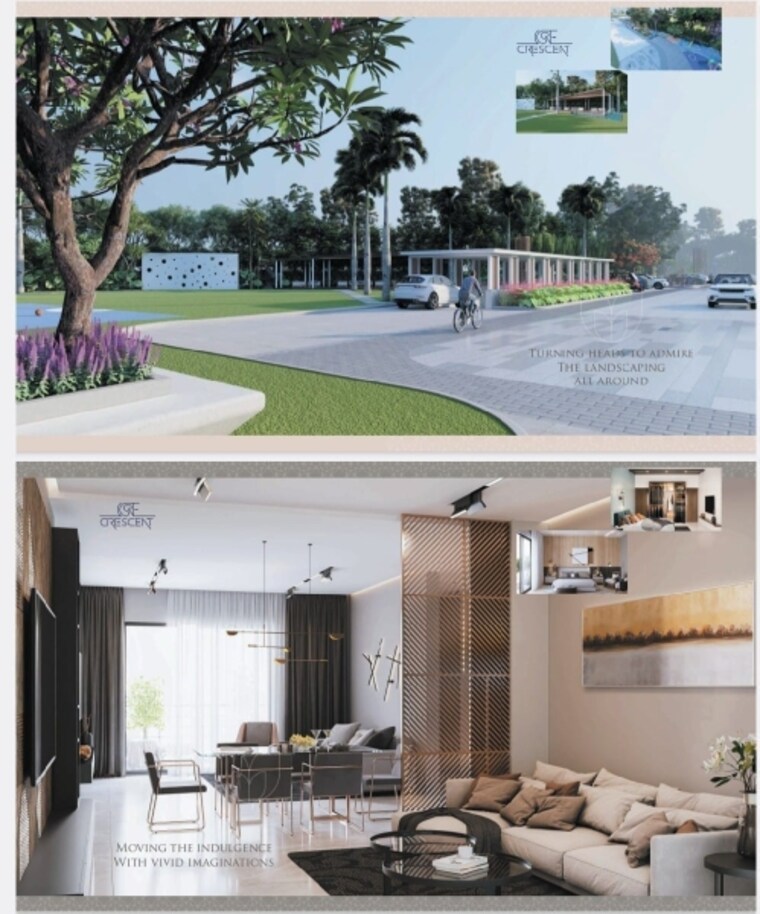 Living Room, candeur-lakescape 3.5 Bedroom 2567 Sq.Ft. Apartment In Kondapur Hyderabad 8462006