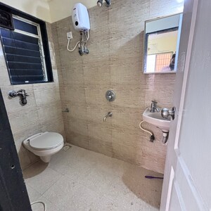 Bathroom in 1 BHK Apartment at Shree Om Jay Maheshwar, Kandarpada – for Sale