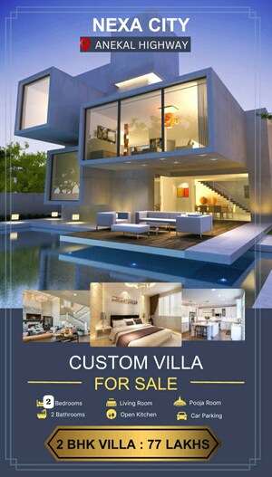 2 BHK Villa – Exterior View View at Anekal - for Sale