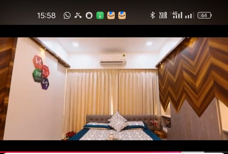 Bedroom, ashar-sapphire 3 Bedroom 1300 Sq.Ft. Apartment In Kapur Bawdi Thane 8462702