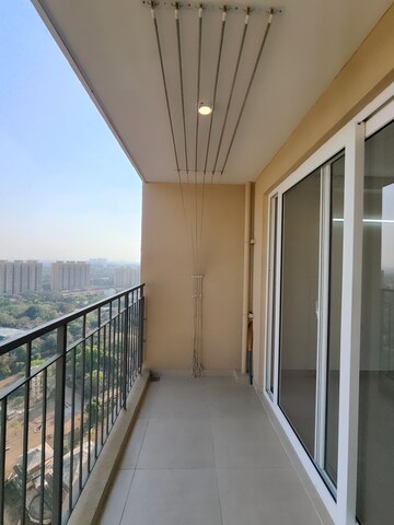 Balcony in 2 BHK Apartment at Bhartiya Nikoo Homes Phase 2, Thanisandra Main Road – for Sale