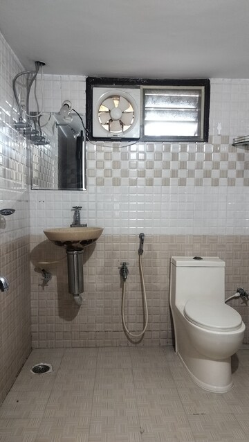Bathroom in 3 BHK Apartment at Jubilee Hills – for Rent