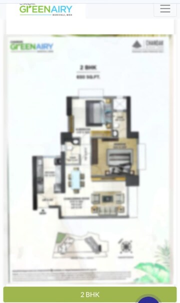 Balcony in 4 BHK Apartment at Chandak Greenairy, Borivali East – for Sale