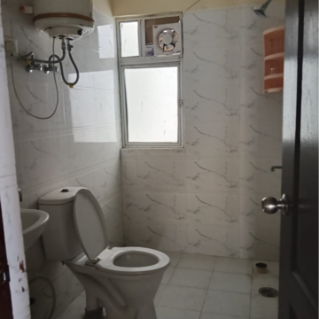 Bathroom in 3 BHK Apartment at VVIP Addresses, Raj Nagar Extension – for Rent