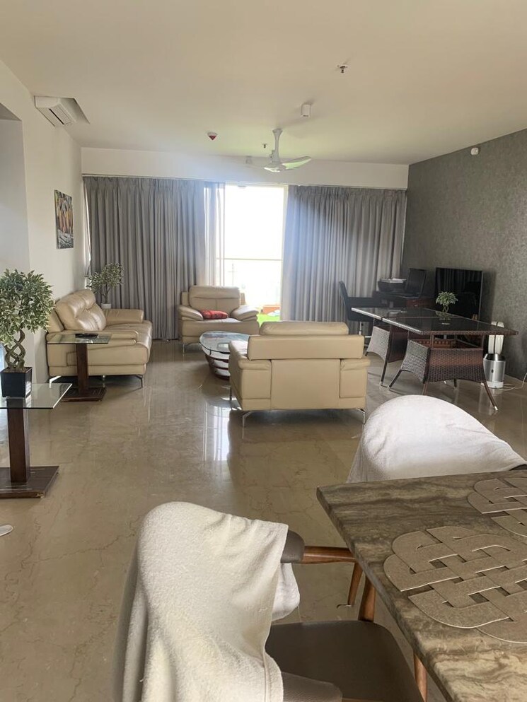 Living Room, park-grandeur 4 Bedroom 3400 Sq.Ft. Apartment In Baner Pune 8464155