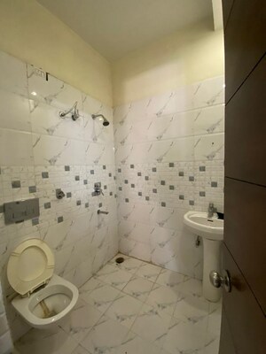 Bathroom in 3 BHK Builder Floor at Ansal API Victoria Floors, Dhakoli – for Sale