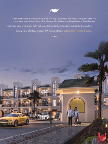 2 BHK Apartment – Exterior View View at Sector 117 - for Sale