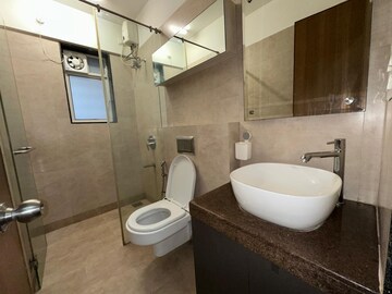 Bathroom in 3 BHK Apartment at Godrej Prime, Chembur – for Rent