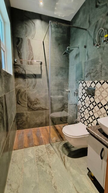 Bathroom in 3 BHK Apartment at Nandita Mayfair Park, Kishanpura – for Sale
