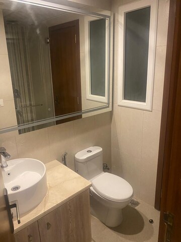 Bathroom in 3 BHK Apartment at Central Park Flower Valley Aqua Front Towers, Sohna Sector 33 – for Rent