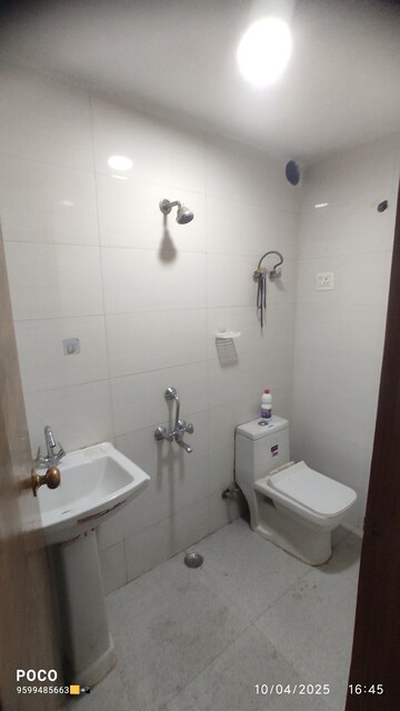 Bathroom in 1 BHK Builder Floor at Mehrauli – for Rent