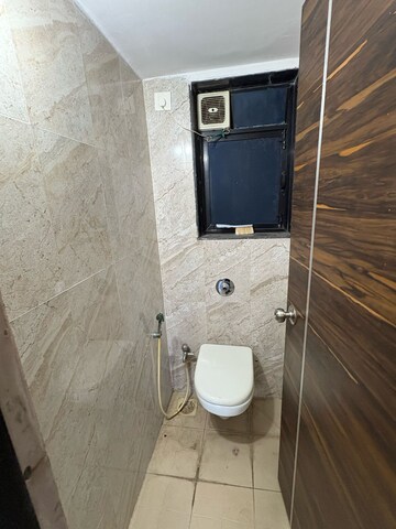 Bathroom in 1 BHK Apartment at Tulsi Aura Mumbai, Ghansoli – for Rent