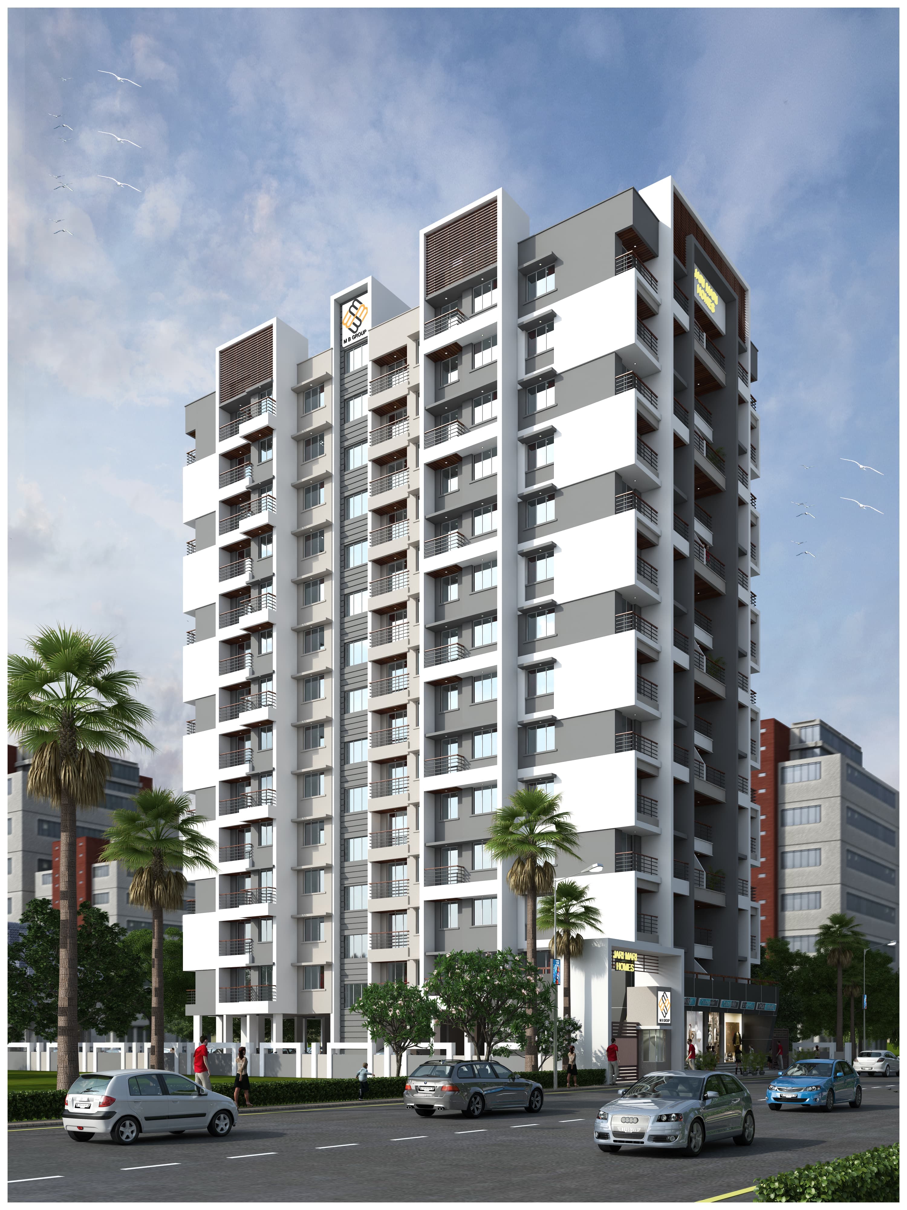 1 BHK 402 Sq.Ft. Apartment in MB Jari Mari Homes