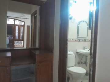Attached Bathroom in 3 BHK Builder Floor at Sushant Lok I – for Rent