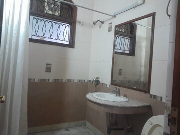 Bathroom in 3 BHK Builder Floor at Sushant Lok I – for Rent