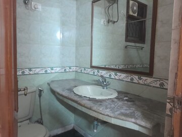 Bathroom in 3 BHK Builder Floor at Sushant Lok I – for Rent