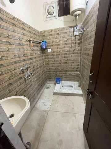 Bathroom in 2 BHK Builder Floor at Chattarpur – for Rent