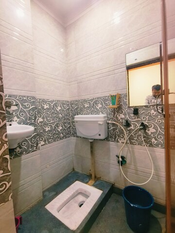 Bathroom in 2 BHK Builder Floor at Dwarka Mor – for Rent