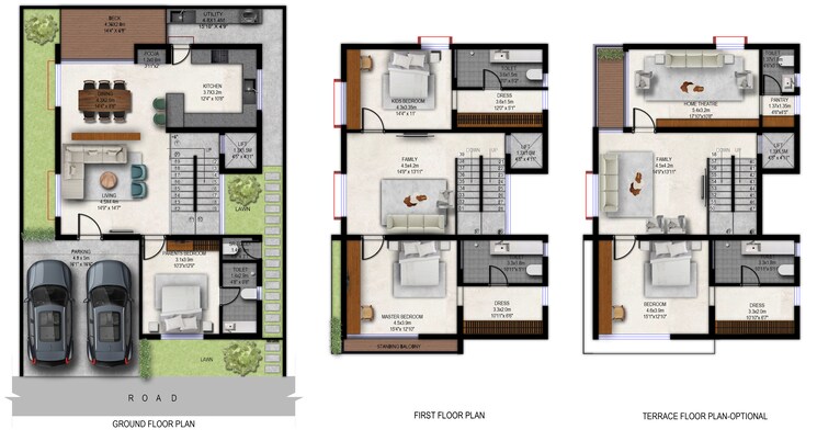 Balcony, tellapur 4 Bedroom 2885 Sq.Ft. Villa In Tellapur Hyderabad 8467257