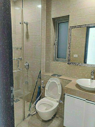 Bathroom in 3 BHK Apartment at Lakshachandi Apartments, Goregaon East – for Rent