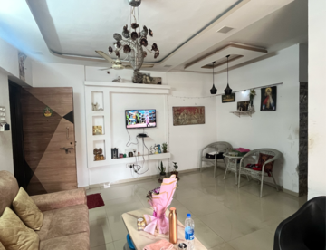 Living Room in 2 BHK Apartment at Vasudev Sky High, Kanakia Road – for Sale
