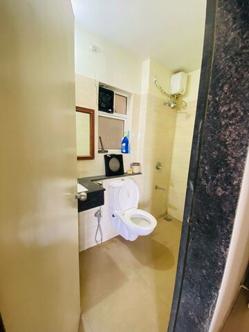 Bathroom in 3 BHK Apartment at Indiabulls Greens, New Panvel – for Rent